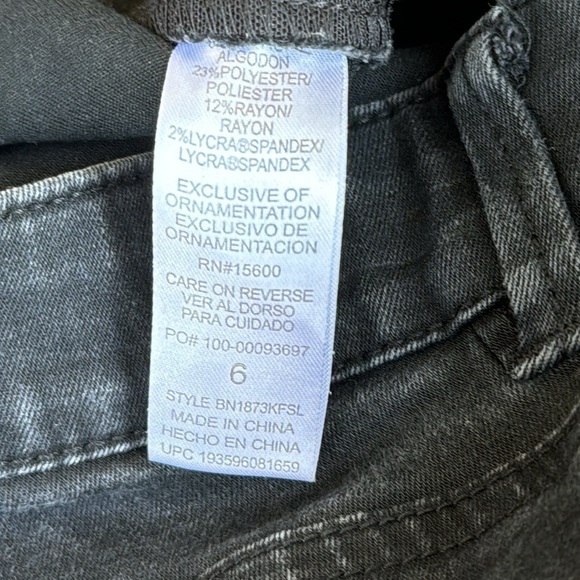 Democracy Ab Technology Black Denim Jeans size 6 - Picture 8 of 8